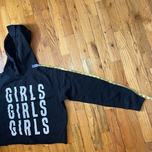 GIRLS GIRLS GIRLS slightly cropped hoodie - Picture 2 of 8